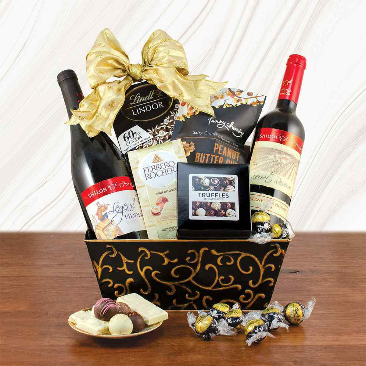 Shiloh Red Wine Duo Gift Basket
